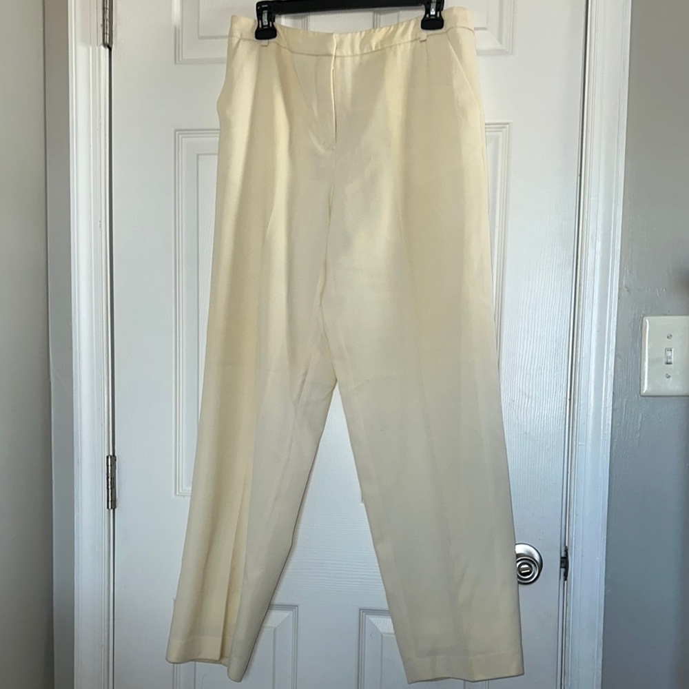 Talbots Cream Trousers with Relaxed Fit